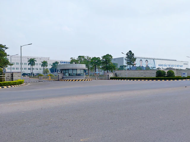 Exterior of a factory at Yen Binh Industrial Park in Thai Nguyen, Vietnam