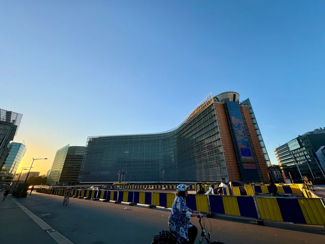 Exterior of the Berlaymont building, headquarters of the European Commission in Brussels