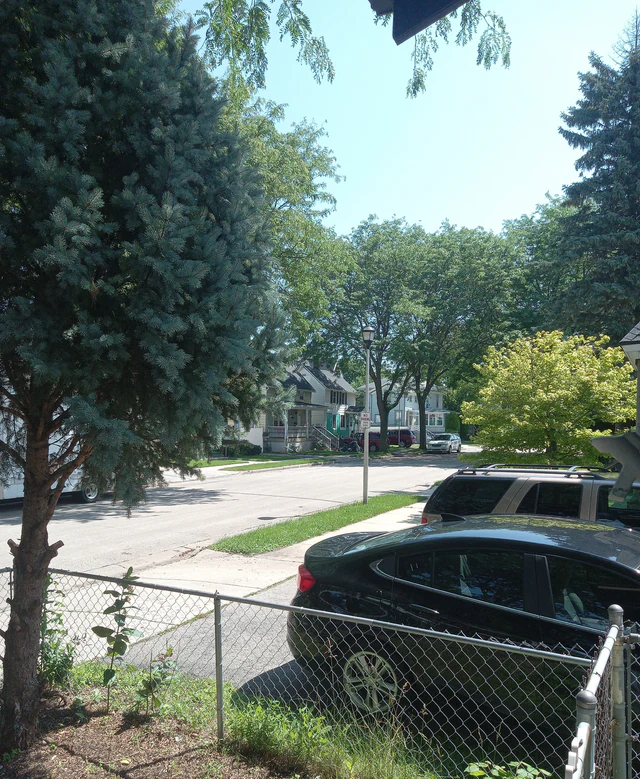 Exterior of a brown suburban house in Wisconsin